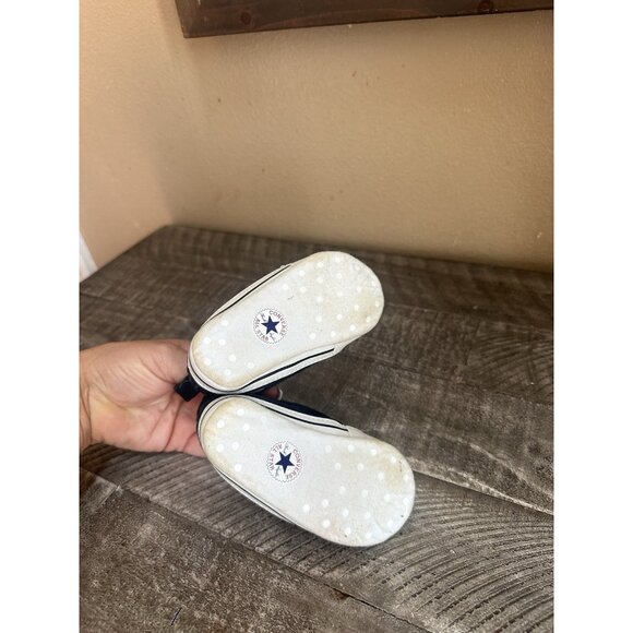 All Star Converse Chuck T Low Top Baby Toddlers Size 4 Black - Picture 5 of 5